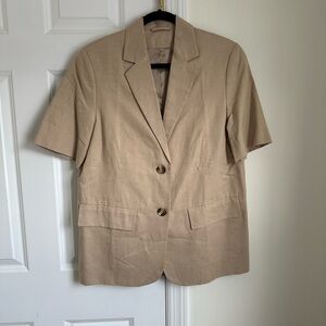 COS Short Sleeve Linen Blazer